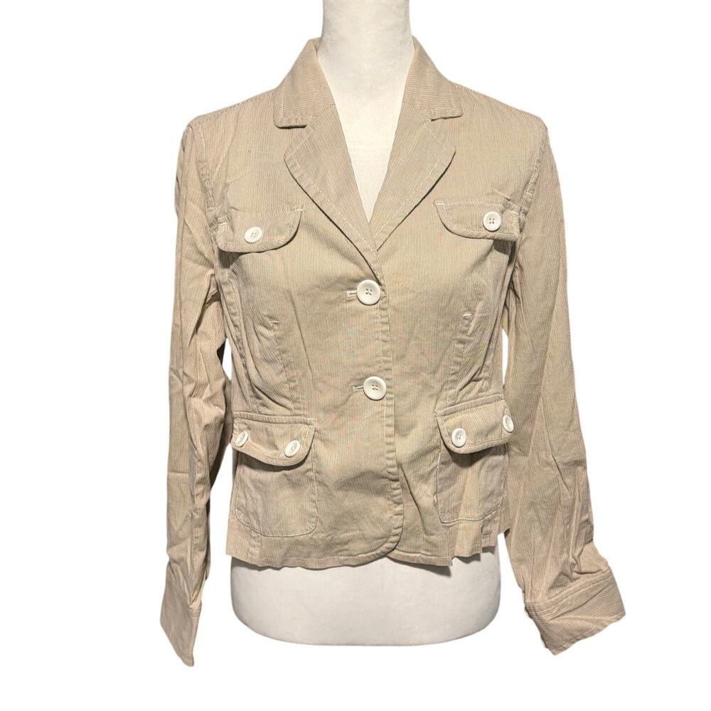 Rafaella Petites 10 Blazer Tan White